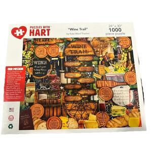 Hart Puzzles Wine Trail 1000 Piece Jigsaw Puzzle Free Shipping